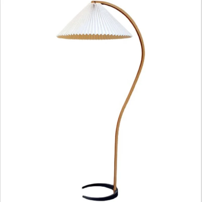 Hot sales Modern Metal Wooden Floor Lamp Living Room Reading Bedroom Beside Standing Light