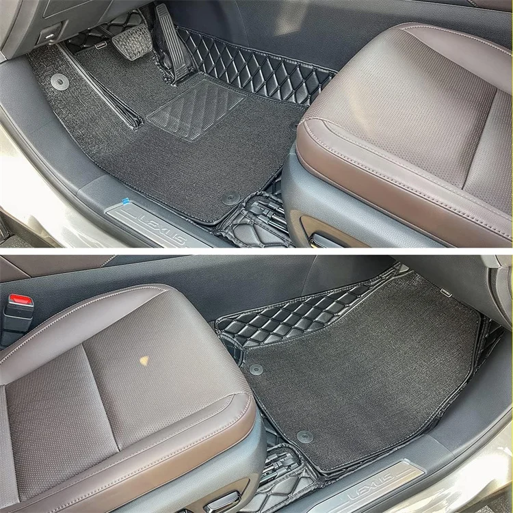 Factory directly double layer 7D car floor mat for lexus RX350 RX350H RX450H RX500H