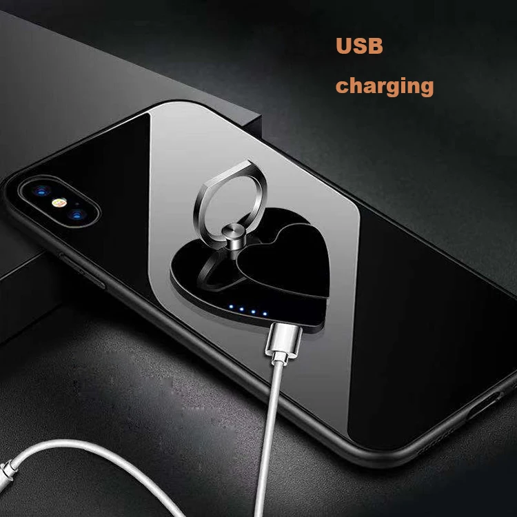 New Design Heart Shape Multifunctional Rechargeable USB Electric Lighter Portable Car Phone Holder Led Cigarette Lighter