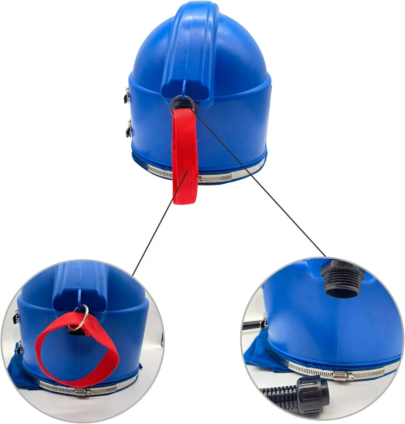 High quality ABS Curve Large View Window Sandblasting helmet sandblaster hood without Tank filter Thermostat