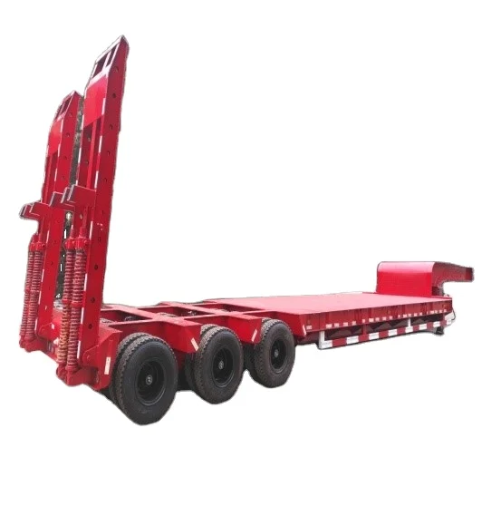 Gooseneck низкая кровать три линии шесть осей транспорта полуприцеп грузовик для продажи