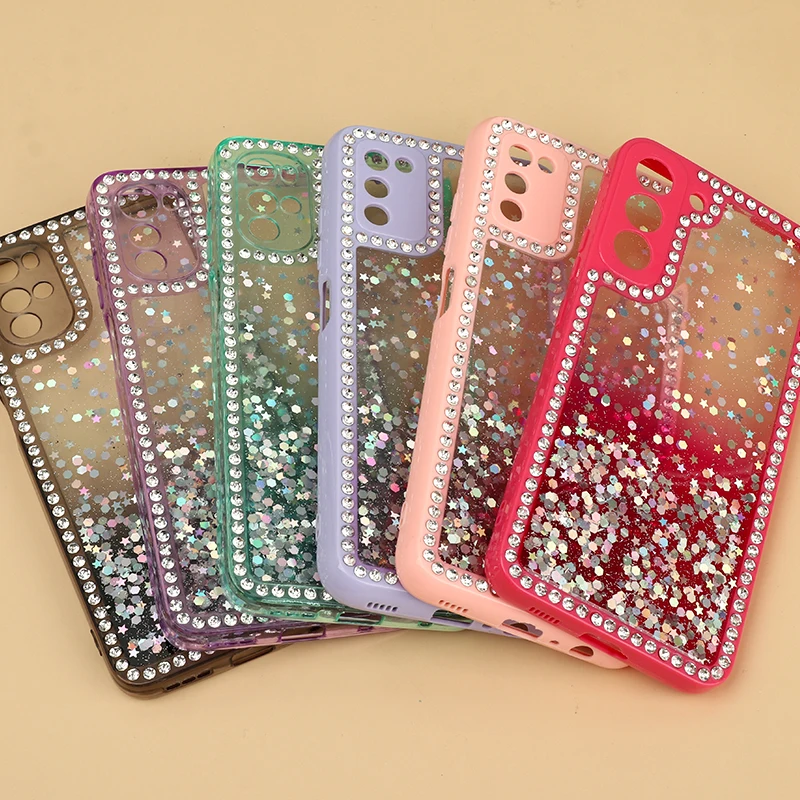 SOMOSTEL diamond Epoxy TPU and Acrylic phone case fundas para celular carcase estuches de telefono for iphone 14
