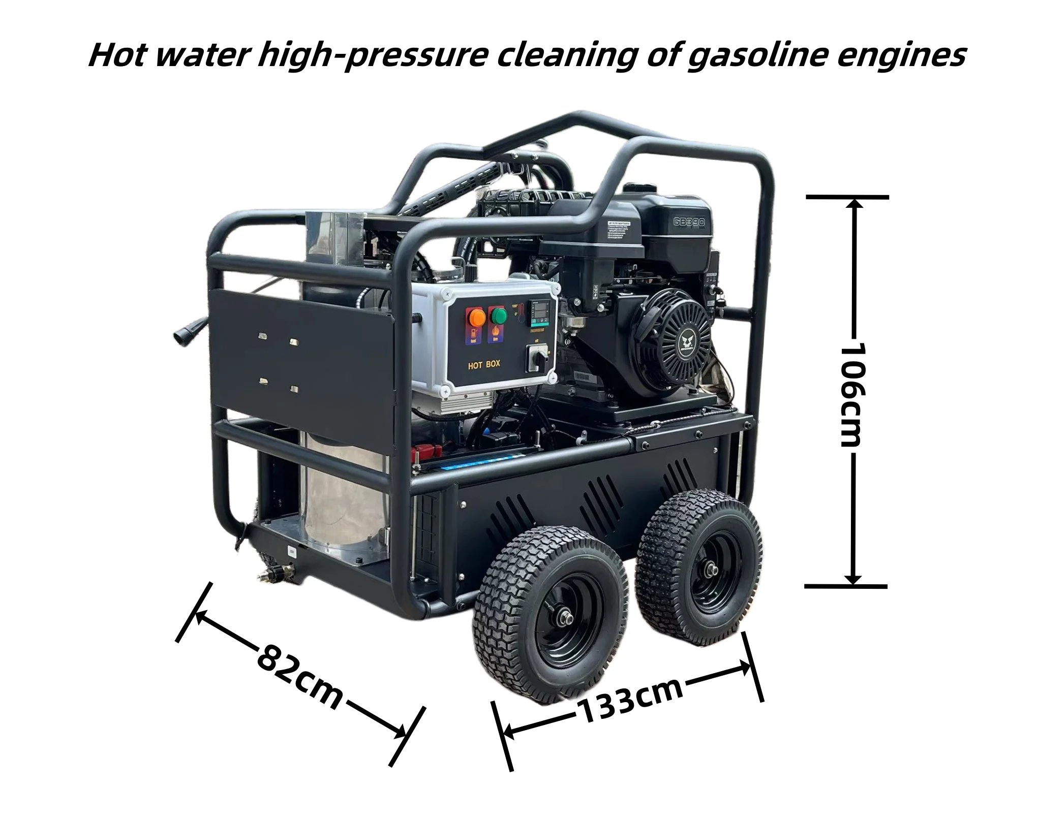 Gasoline Engine Petrol 3600Psi 13HP Diesel Heat Hot Water Steam Pressure Gun Water Jet Cleaning Machine High Pressure Car Washer