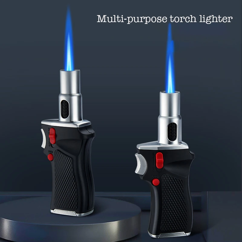 Classic handheld kitchen cigarette lighter Custom Logo High quality kitchen ignition Refillable Powerful jet flame Torch Lighter