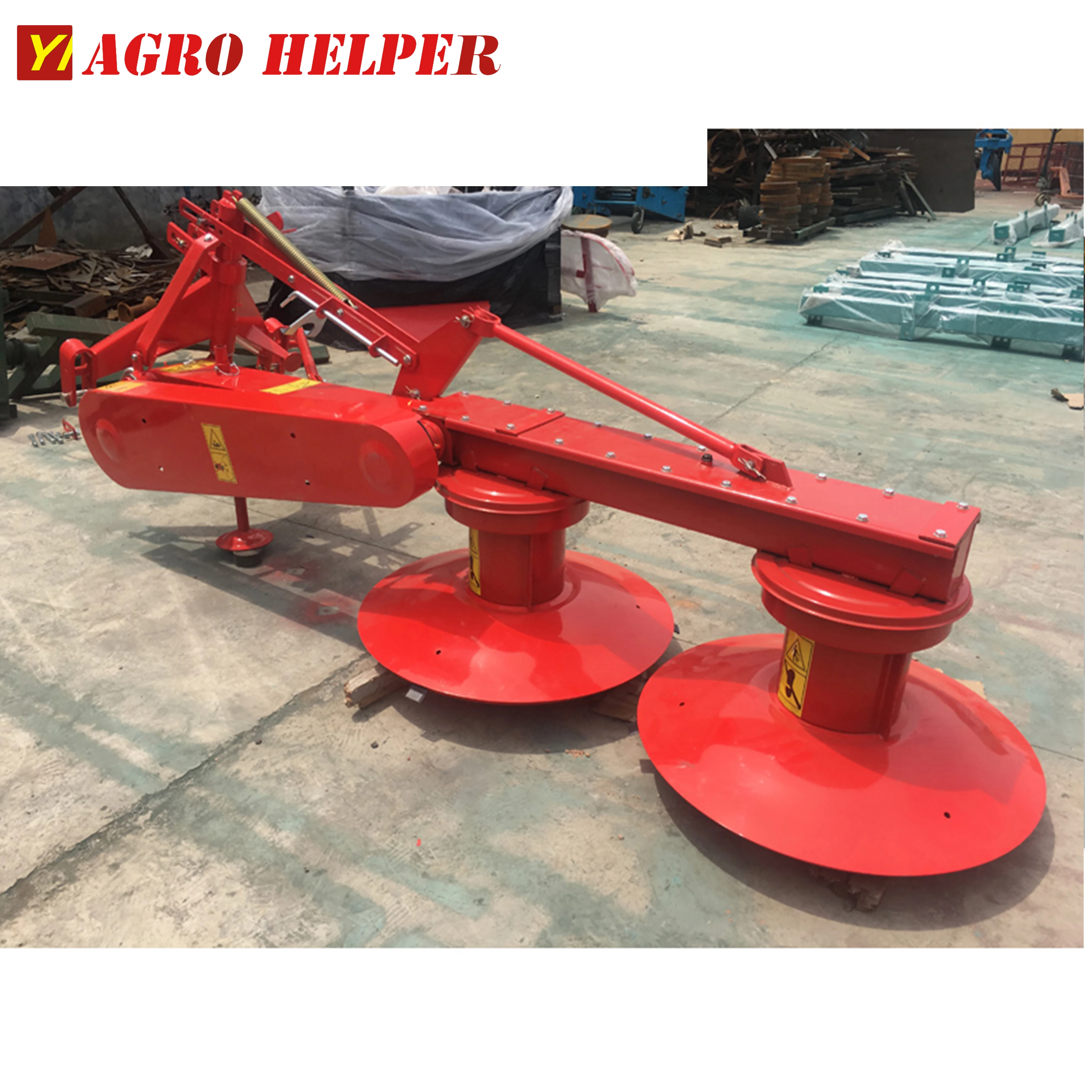 High Quality Farm Machinery Tractor Mounted Double Disc Rotary Drum Rear Disc Mower