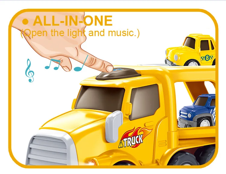 kids toys car trucks for 3 4 5 6 year old boys girls small crane mixer dump excavator toy