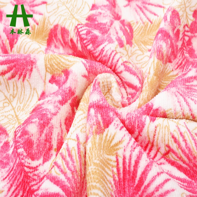 Mulinsen Textile Printed 100% Polyester Low Price Velvet Fabric