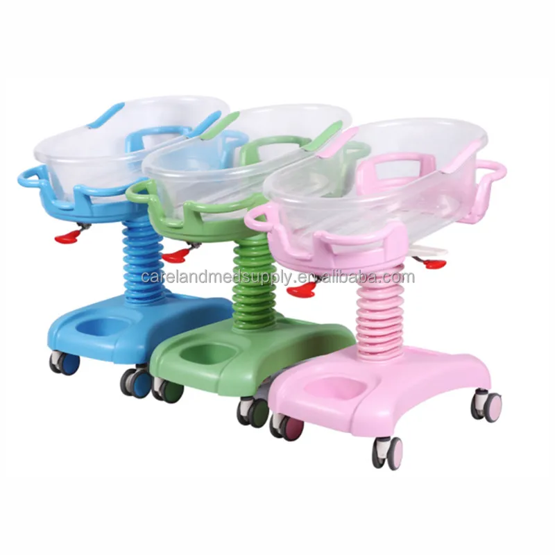 Hospital  medical neonatology newborn department mobile portable Hydraulic  baby infant crib bed cot