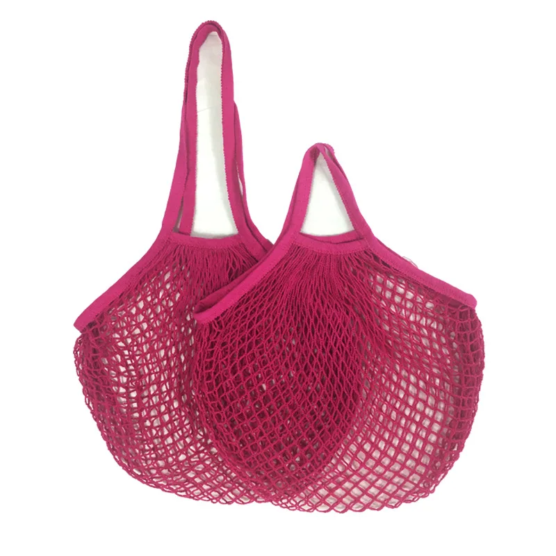 Recycled eco friendly organic hemp cotton net mesh reusable produce bags for fruit vegetable