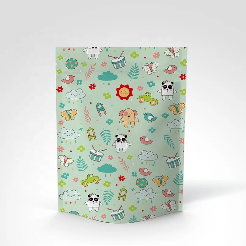 Digital Printing Custom Matte Chia Seeds Packaging Stand Up Pouch Plastic Zipper Food Stand Up Bags