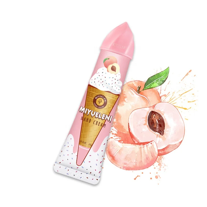 Popular fruit hand cream Vitamin E moisturizing whitening fruit aroma skin care hand cream