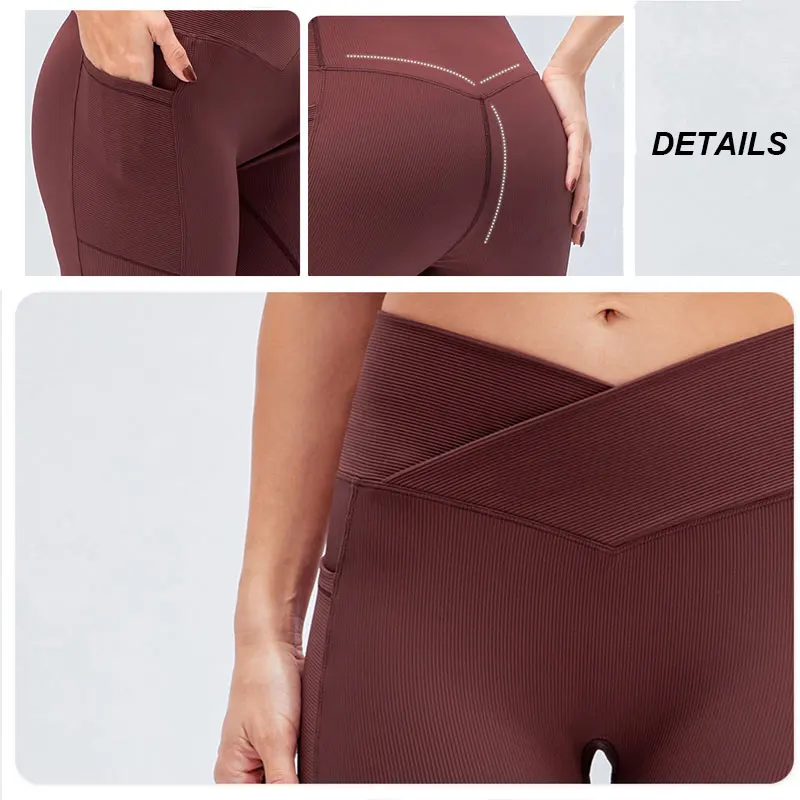 Custom Women Active Wear Compression Biker Shorts Yoga Set Woman Bra Leggings Outfit Gym Fitness Workout Sets with High Waist