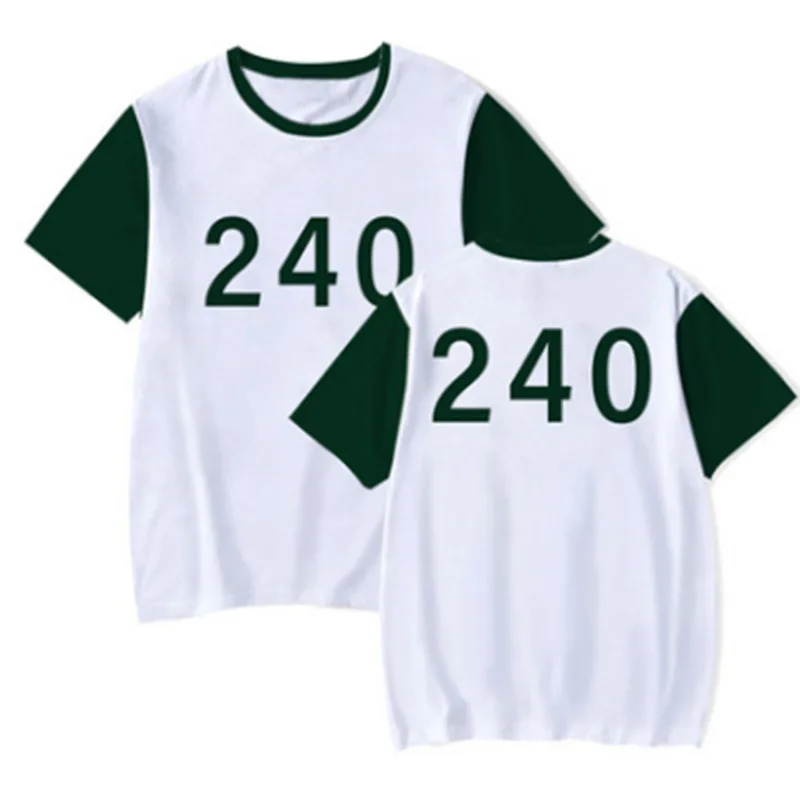 South Korea Movie Unisex Sports Fashion Short Sleeves Clothes 123 Game T-shirt