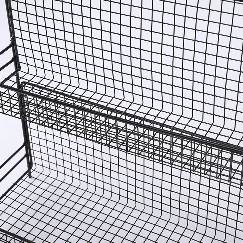 Hot Selling Zone Metal Wire Home Wrought Iron Fruit Storage Basket With Handle