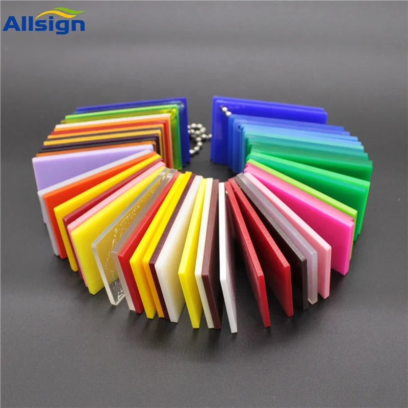 ALLSIGN  1220*2440mm 4mm uv glass manufacturer plastic acrilico acrylic panels boards pmma color cast clear acrylic sheets