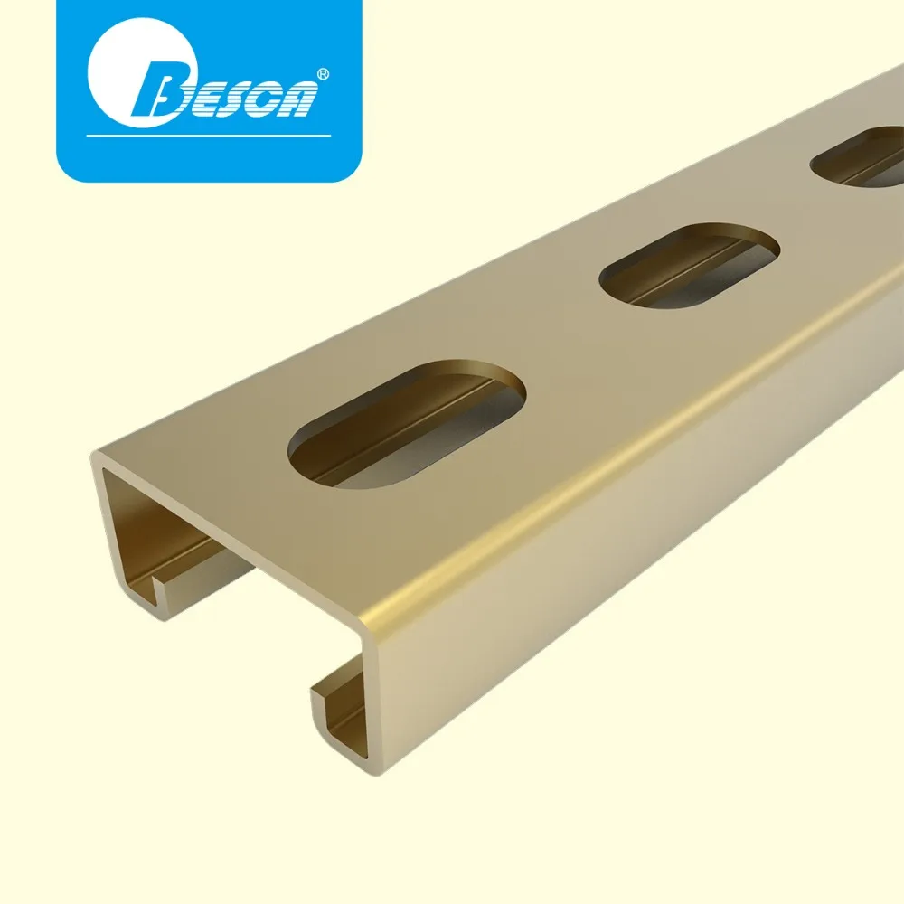 BESCA Aluminum Construction Material HDG Stainless Steel C Profile Electrical Unistrut Strut C Channel