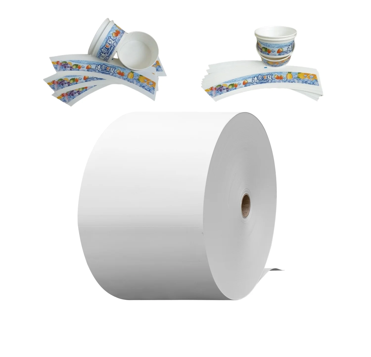 disposable 10 12 16 20 22oz beverage used cold paper cup shake cold drink paper cup 200 gsm pe laminated paper