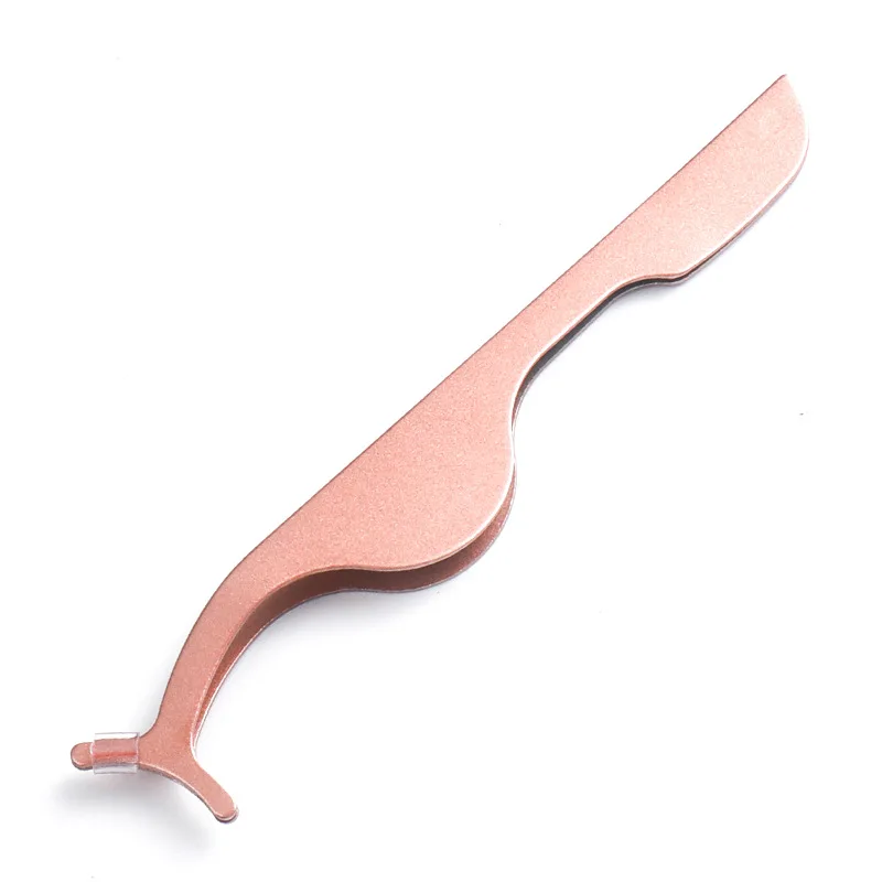 Diamond Stainless Steel Eyelash Tweezers Grip Eyelashes Applicator High Quality Volume Lashes Tweezers