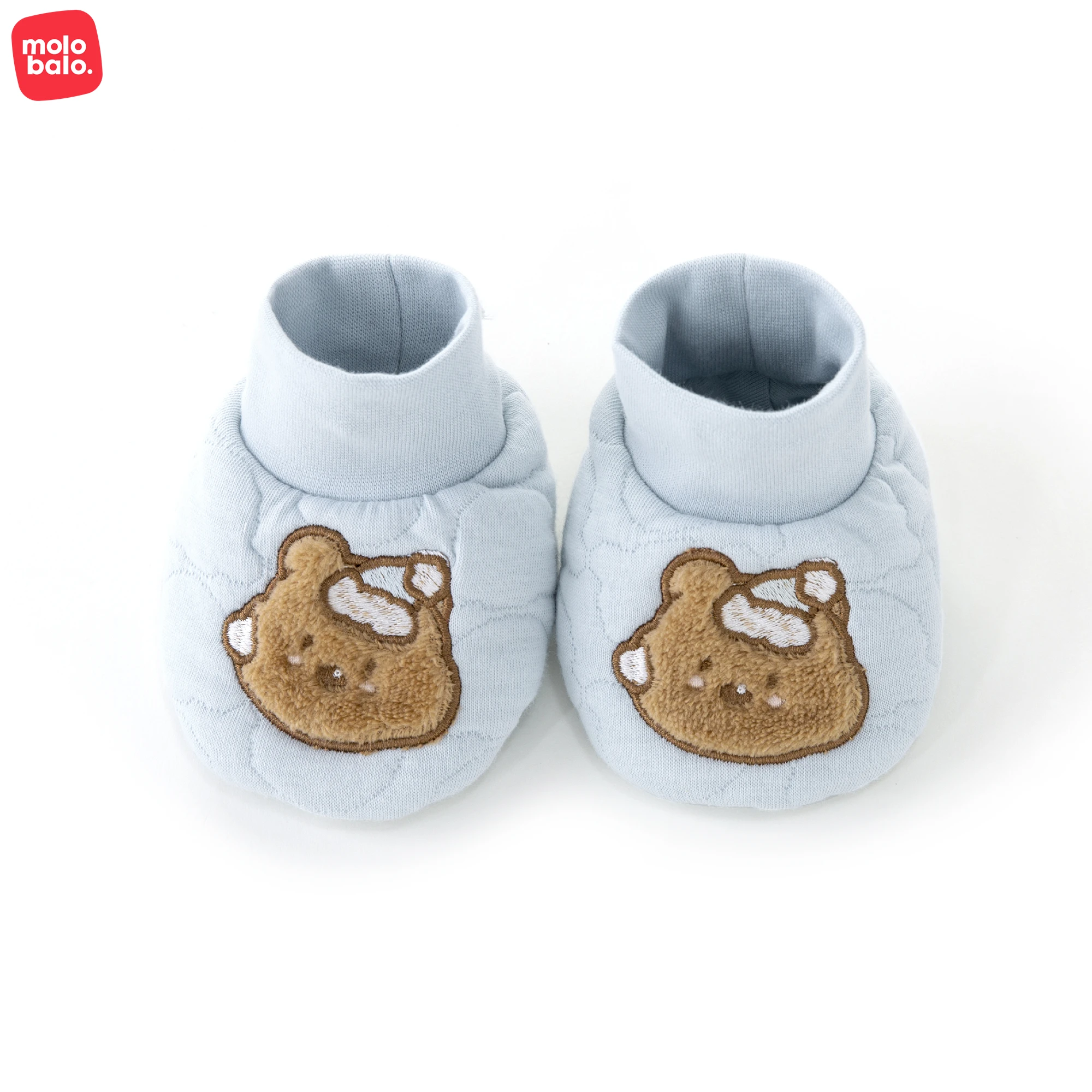 Wholesale Unisex Solid Color Knitted Organic Cotton Infant Baby Socks Ribbed Baby Booties