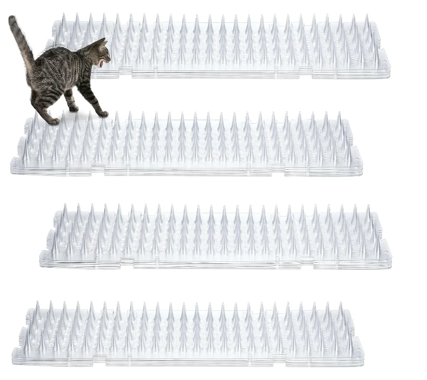 Kingtale Custom Pet Suppliers Clear Spiked Cat Repellent Mats for Outdoor Garden Window Sofa
