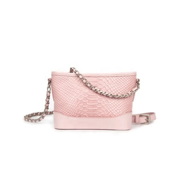 
Designer Shoulder Handbag Pink PU Leather Women Crossbody Bag 