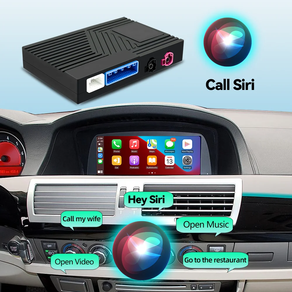 Wireless Carplay Android Auto For Bmw 1 3 5 6 Series X5 X6 12-17 Mini Mirror Link Airplay Radio Car Play Nbt System Upgrade