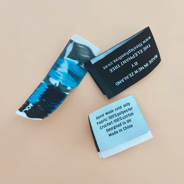 custom clothing tag iron on backing clothing label design any color custom label woven labels garment tags for clothes