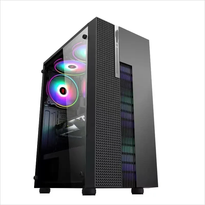 Hongyi вертикальный ATX /ATX чехол для геймеров игровые компьютерные Чехлы и башни с RGB-вентилятором