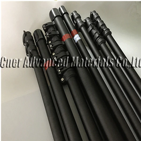 High reach 7M/10M/15M  Carbon Fiber Harvest Pole for Palm Tree, Fruit Pick Up Pole Extension