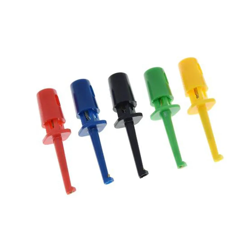 Mini Single Test HOOK Clip Test Probe For Electronic Testing IC Grabber Small Size Round Crocodile Clip