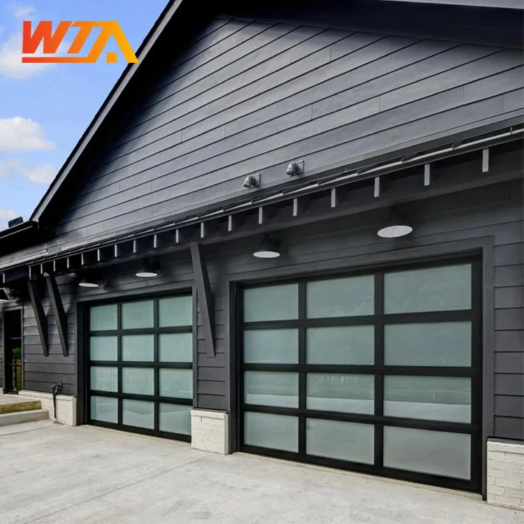 5 мм настоящая закаленная стеклянная раздвижная дверь гаража