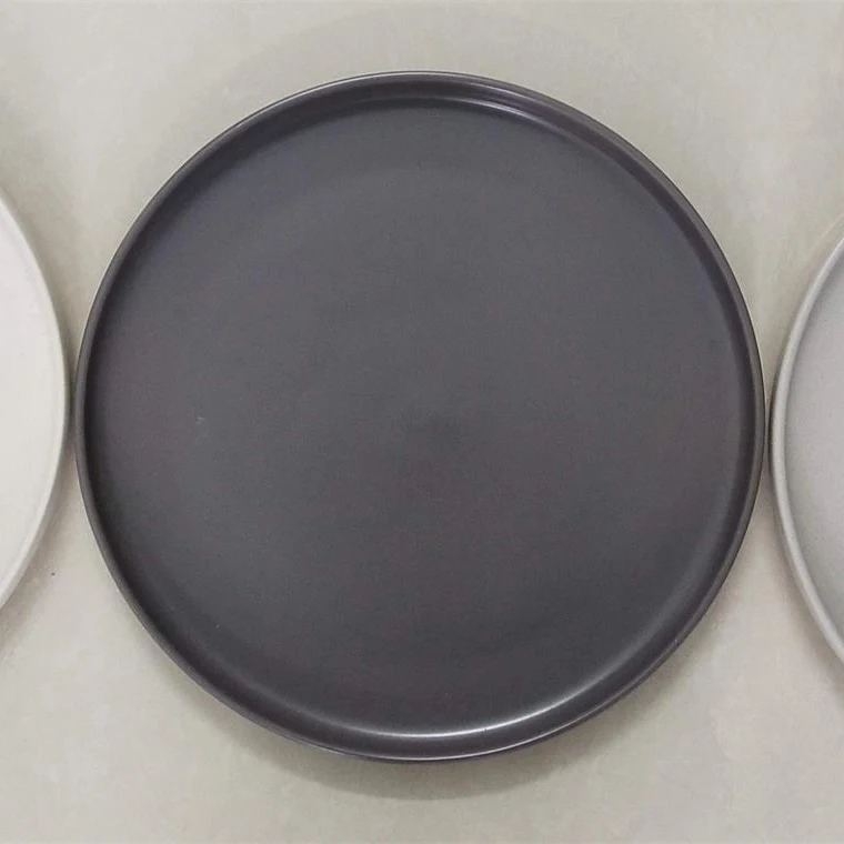 Colorful cheap price wholesale ceramic plate stocked stoneware ceramic dish on sale