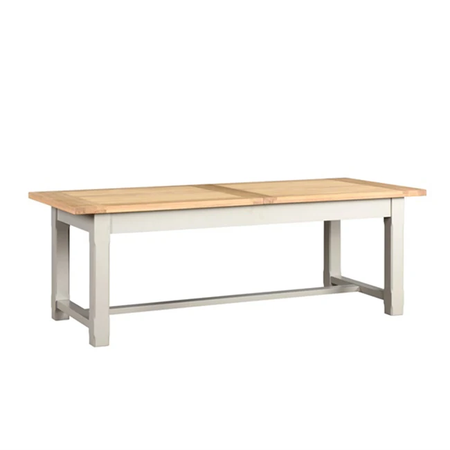 Morden Oak 220-265-310cm Extending Dining Room High Quality Solid Wood Luxury Long Dining Table Sets