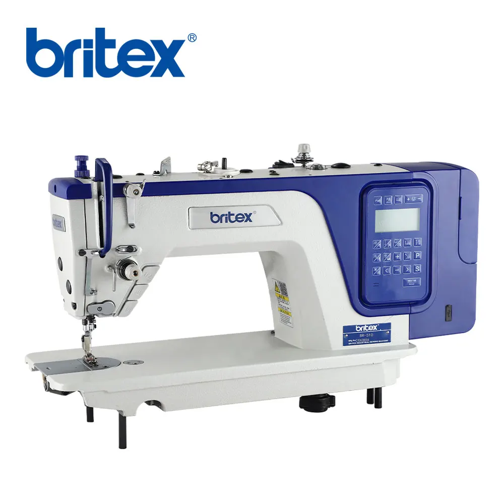 Best selling Britex BR-S10-D6 stepper motor full automatic lockstitch industrial sewing machine