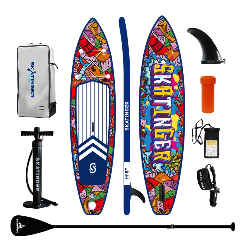 SKATINGER Dropshipping OEM Wholesale supboard stand-up paddleboard paddle tablas surf sup board soft top surfboard inflatable