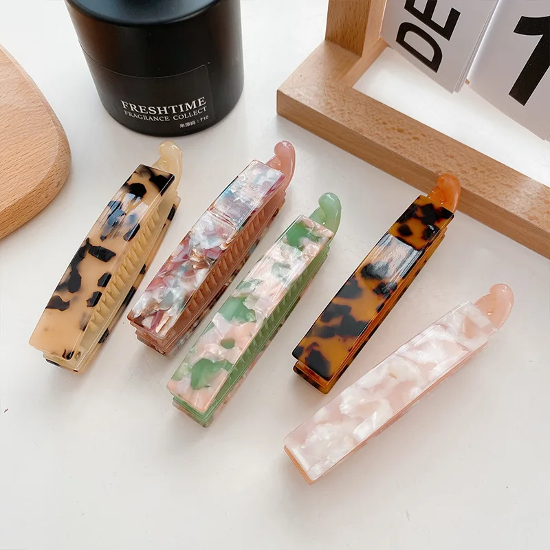 Halomorco Acetate cellulose Hair Claw Clip Large Hair Claw Clip Banana Hair Claw Clips for Women Girls