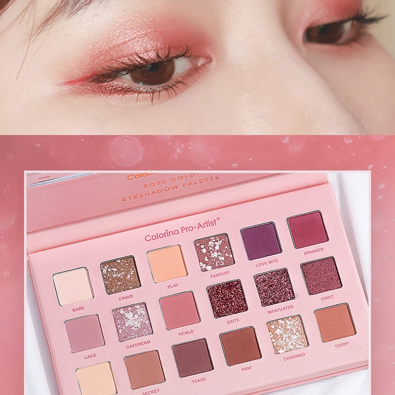 
The New Beauty Makeup 18 Color Repair Volume Concealer Eye Shadow Wholesale Glitter Powder Matte Waterproof Chemical MSDS Dry 