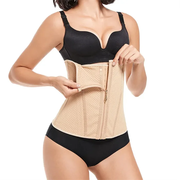 Women Latex Waist Trainer Fajas Corset Hourglass Body Shaper Tummy Control faja cinturilla Colombian Curved Girdles for women