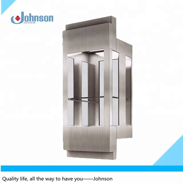 New safe systems outdoor glass lift transparent stainless steel elevator
