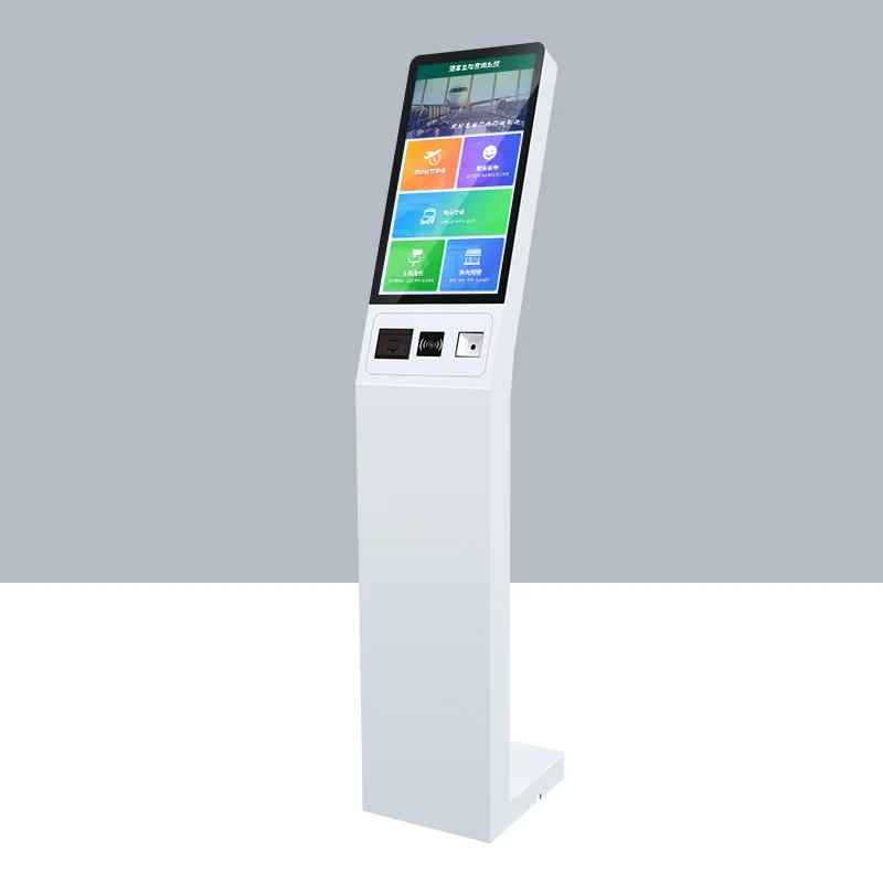 Hotel 21.5 inch IP67 waterproof self-check in touch screen self service ordering payment kiosk machine