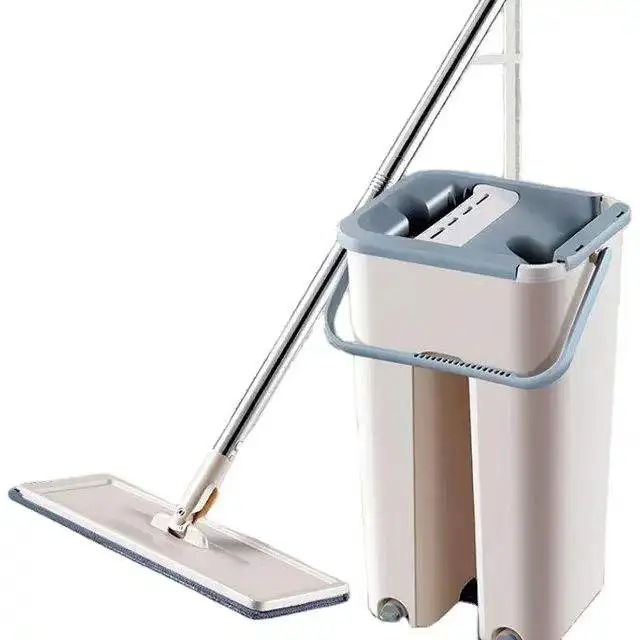 Hot Sale Home Floor Cleaning Tools Squeeze Mop Bucket With 360 Magic Mop Bathroom Set Bucket Scrape
