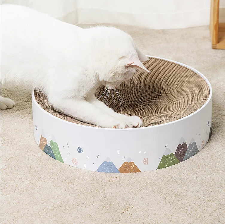Durable Recycle Board for Furniture Protection, Corrugated Scratch Pad, Cat Scratching Lounge Bed