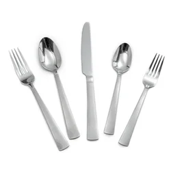 Wholesale flatware Reusable silver spoon and fork silverware stainless steel cutlery set