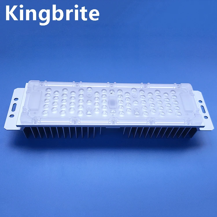 outdoor optical 72w PC material plano-convex 70x140 degree smd 3030 led street light lens