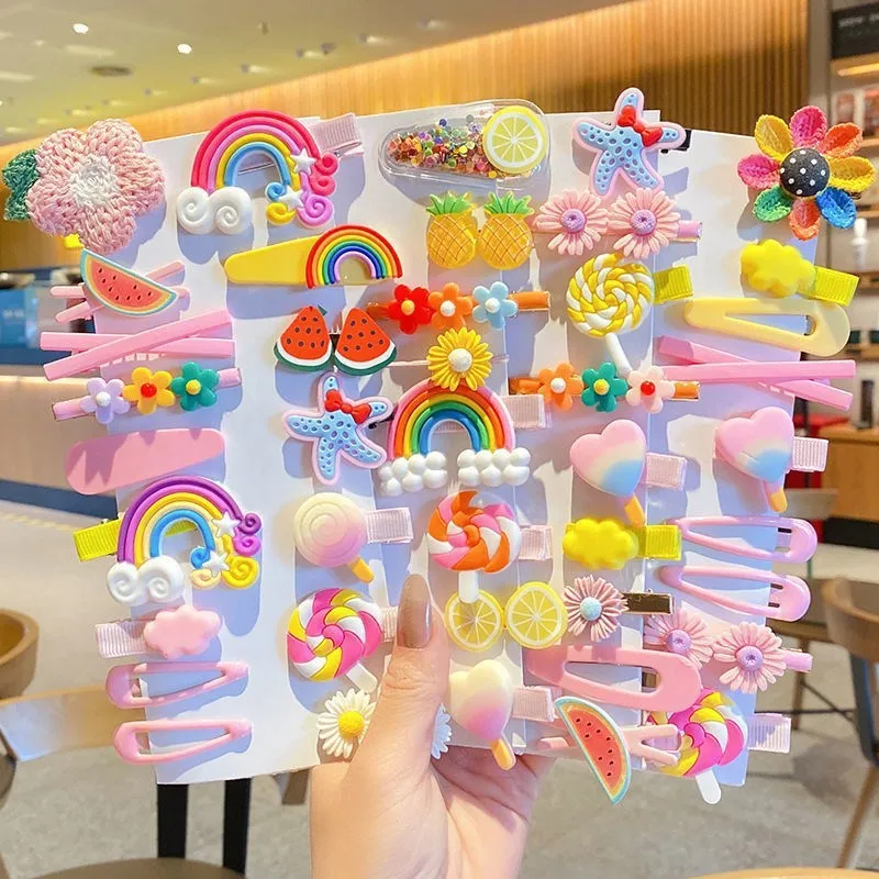Sanrioed accessory wholesale My Melody Kuromi Girls Hair Clip hair Band Wrapped Side Clip Pink Cartoon Kid Hair Accessories