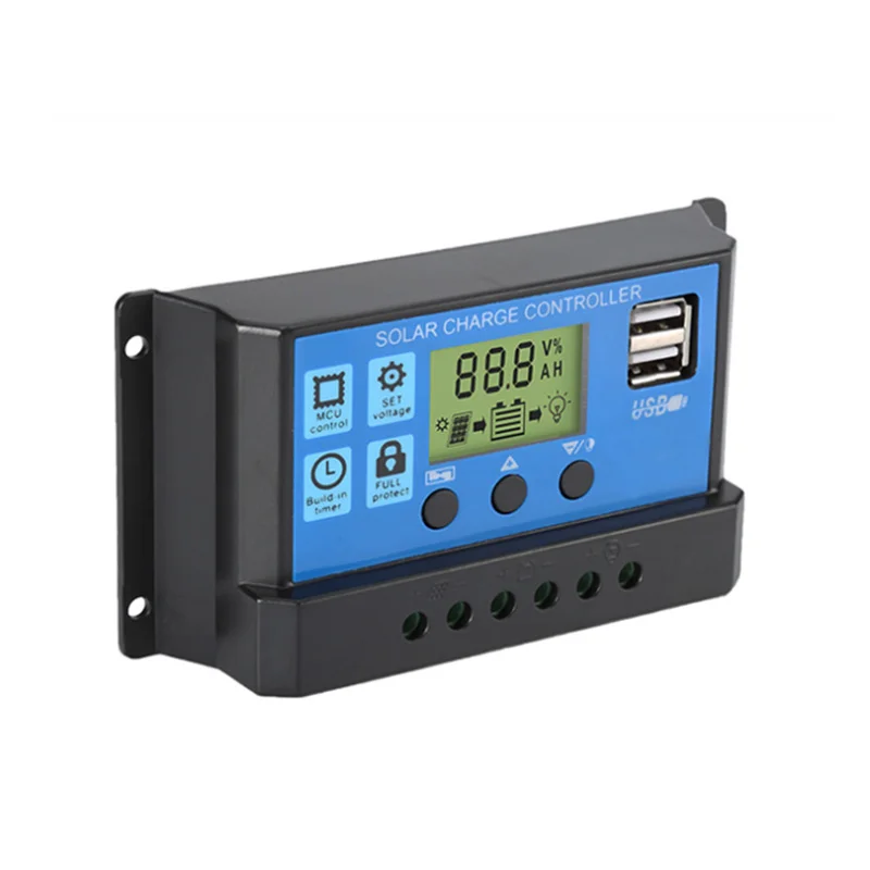 40A50A60A 12V24V LCD Pwm Mppt Solar Charge Controller Battery PV Cell Panel Charger Regulator Lamp