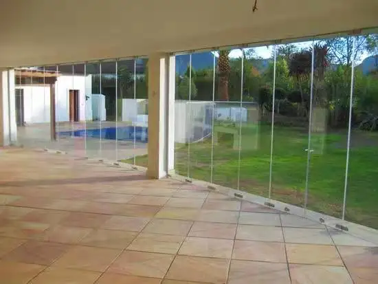 Interior frameless glass partitions folding sliding doors exterior balcony sliding bifold door