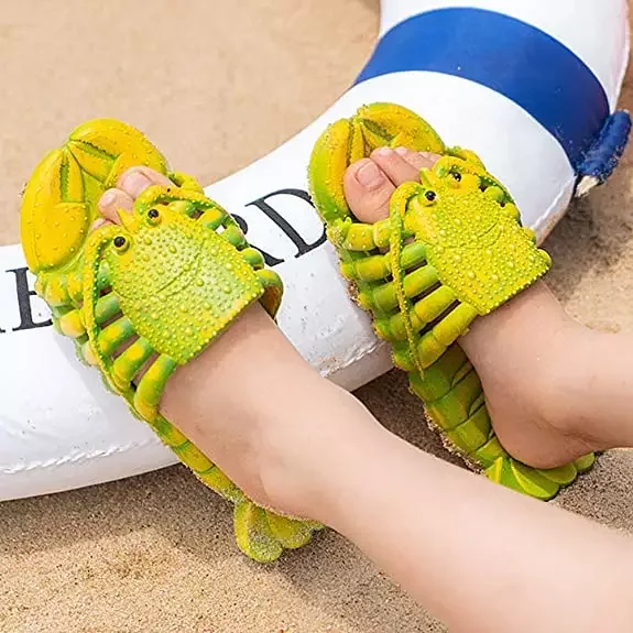 2023 Funny Lobster Slippers Men Casual Slides Animal Fishing Flops