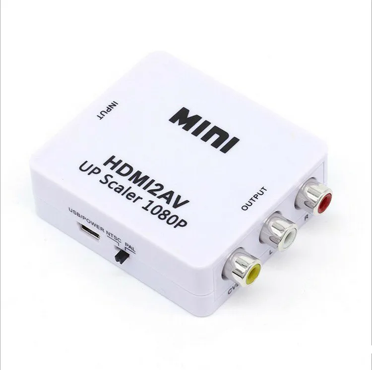  Высокое качество Мини Размер 1080p HD2AV HD в AV RCA видео аудио