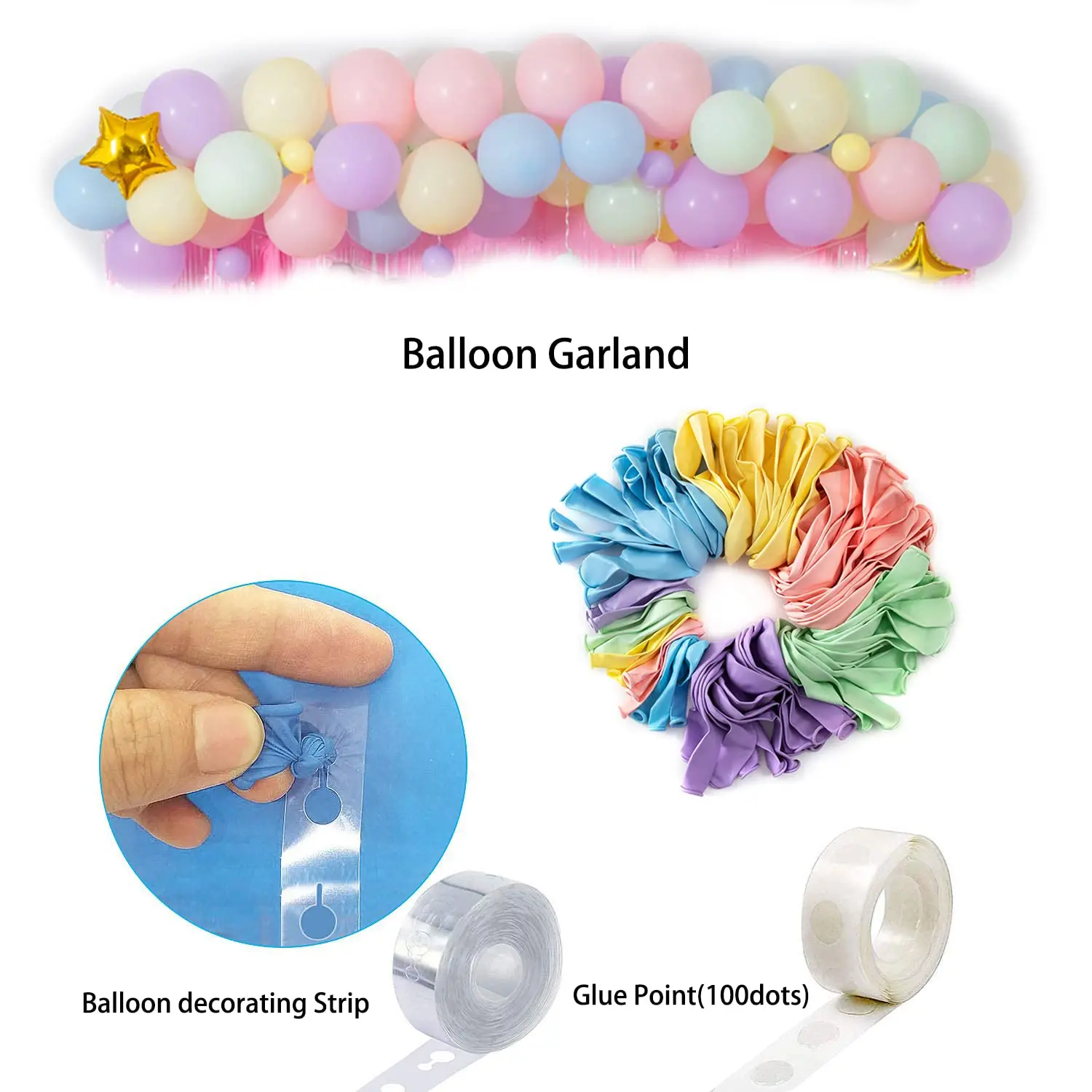 Unicorn Pink Birthday Party Decorations Balloons Arch Garland HAPPY BIRTHDAY Banner Pink Curtains Birthday Party Supplier